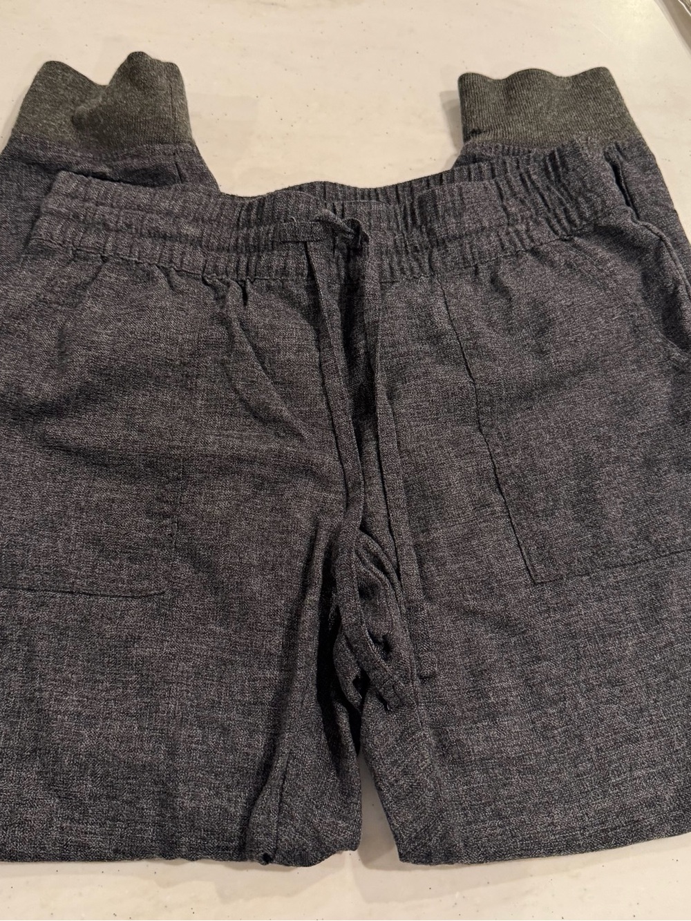 LOFT Dark Gray Women's Knit Waist Jogger Trousers